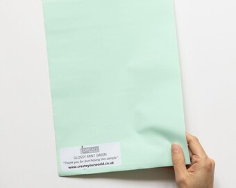 dc fix Glossy Mint Self-adhesive Vinyl Wrap A4 Sample