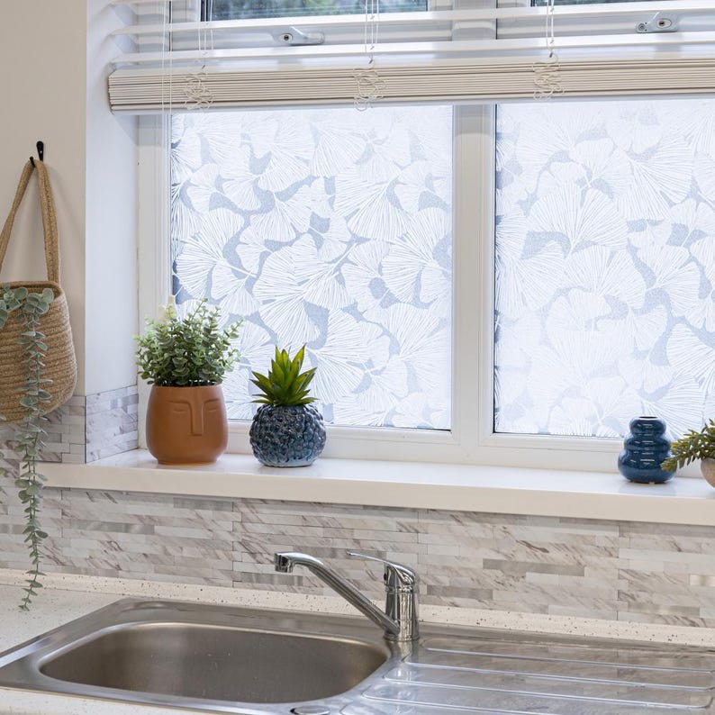 d-c-fix Ginkgo Eco Line Vinilo adhesivo estático sin PVC para ventanas para privacidad y decoración imagen 3