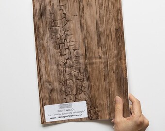 dc fix Rustic Wood Self-adhesive Vinyl Wrap A4 Sample