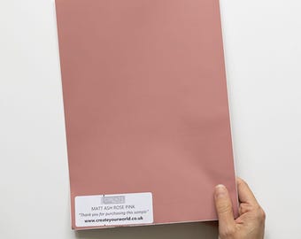 dc fix Matt Ash Rose Pink Self-adhesive Vinyl Wrap A4 Sample