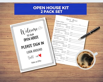 Open House Sign In Sheet, Real Estate Marketing, Real Estate Printable Template, Open House Poster, PDF, Instant Download, Realtor Download,