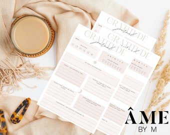 Daily Gratitude Journal, Gratitude Planner, Printable Journal, Wellness Journal, Digital Journal, Mindfulness Journal, INSTANT DOWNLOAD