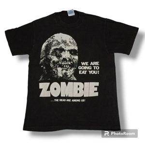 Vintage 90s zombie shirt /1979 lucio fulci/horror/cult /saiz M