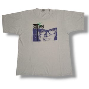 vintage rare distressed esquivel t shirt/composer/pianist/juan garcia esquivel