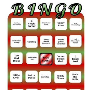 Hallmark Christmas Movie Bingo Cards Set 1