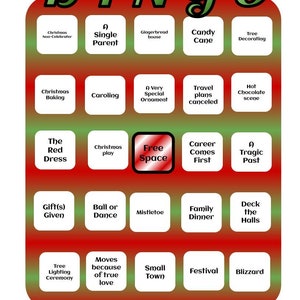 Hallmark Christmas Movie BINGO Cards Set 3