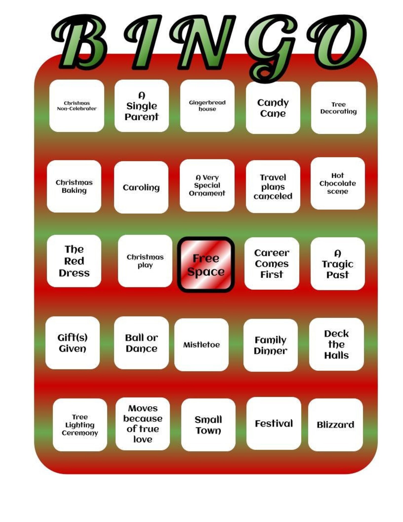 Hallmark Christmas Movie BINGO Cards Set Of 20 Etsy Hallmark Christmas Movie BINGO Cards Set Of 20 Etsy