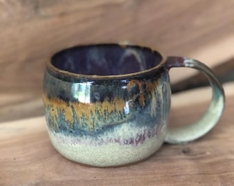 One-of-a-Kind Pottery Cup | Ceramic Mug | Purple Haze