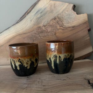 Custom Glazed Pottery Tumbler: Handmade Ceramic Cacao Cup |Sipper image 9