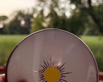 Hand painted Gold Trinket Dish | catch all | jewelry dish