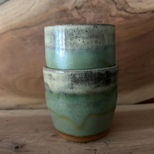 Custom Glazed Pottery Tumbler: Handmade Ceramic Cacao Cup |Sipper image 12