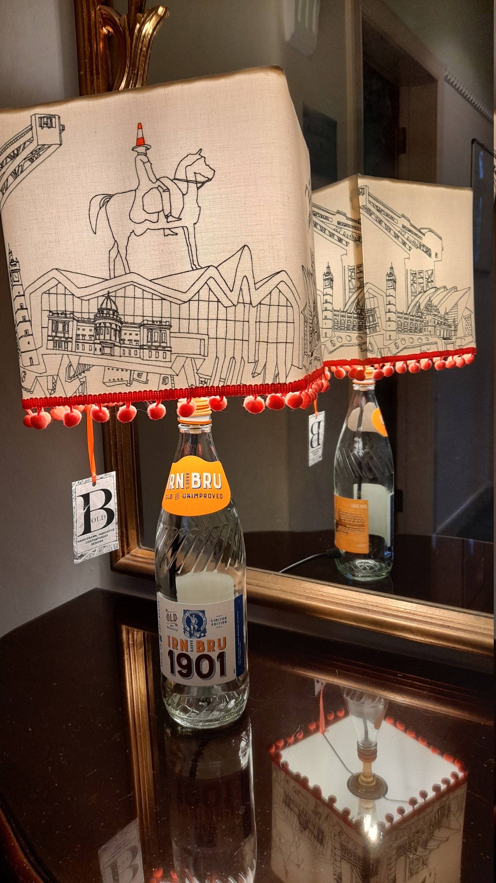 Irn Bru 1901 Limited Edition Glass Bottle Lamp Without Shade Etsy 