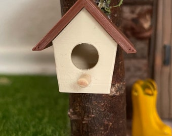 Puppenhaus Mini-Vogelhaus Mini-Verzierung DIY Zubehör für Kinderkinder 