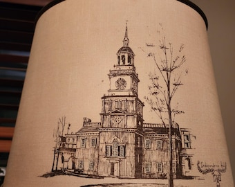 Pantallas de lámparas antiguas (2) del Salón de la Independencia