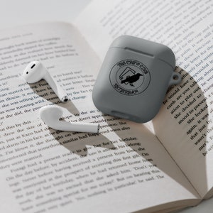 The Crow Club Logo Rubber Case for AirPods® // Shadow And Bone, Six Of Crows, Grishaverse, Ketterdam, Fantasy Book Gift, Reader, Bookish