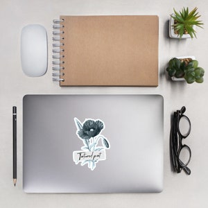 Naklejki Tortured Poet bez bąbelków // Naklejka Dark Academia Kindle, Alternatywna dekoracja wózka na książki, Naklejka na dziennik czytania, Library Bujo, Floral Bookish