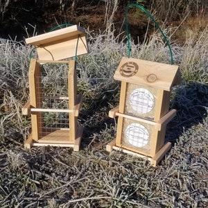 Large Cedar Suet Feeder, Birds