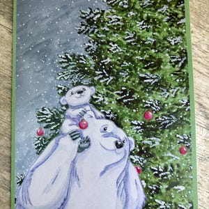 Polar Bears Christmas Cards Pack of 10