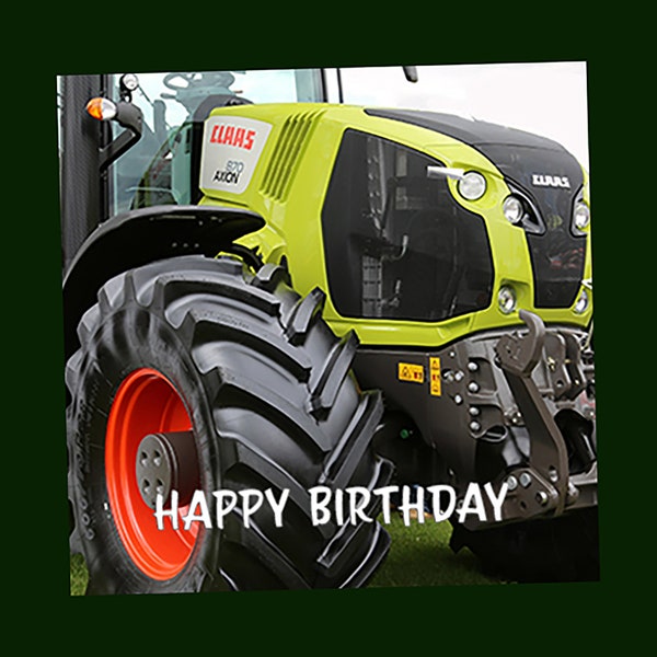 Claas Traktor Geburtstagskarte