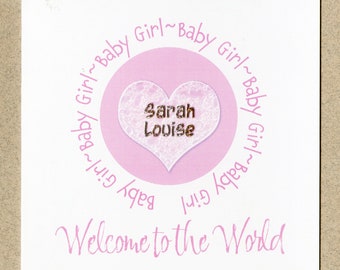 Baby girl card