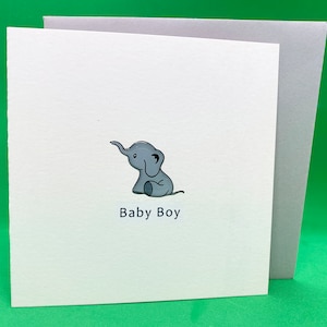 Baby boy carte mignon éléphant, animal