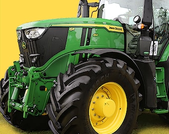 Traktor John Deere Karte Happy Birthday Deere Dad