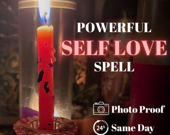 Same Day Self Love Spell Candle - Know Your Worth, Acceptance, and Confidence