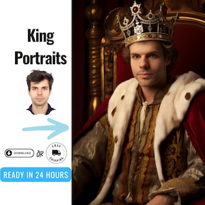 Personalized Historical Portrait, Royal Portrait, Renaissance Portraits, Victorian Portrait, Portrait from Photo, Christmas Gift