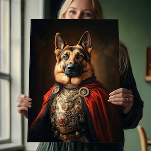 Custom Royal Pet Portrait , Renaissance Dog Painting , Pet Lovers Gift , Royal Portrait , Pet Portrait gift , Animal Painting , Wall Decor