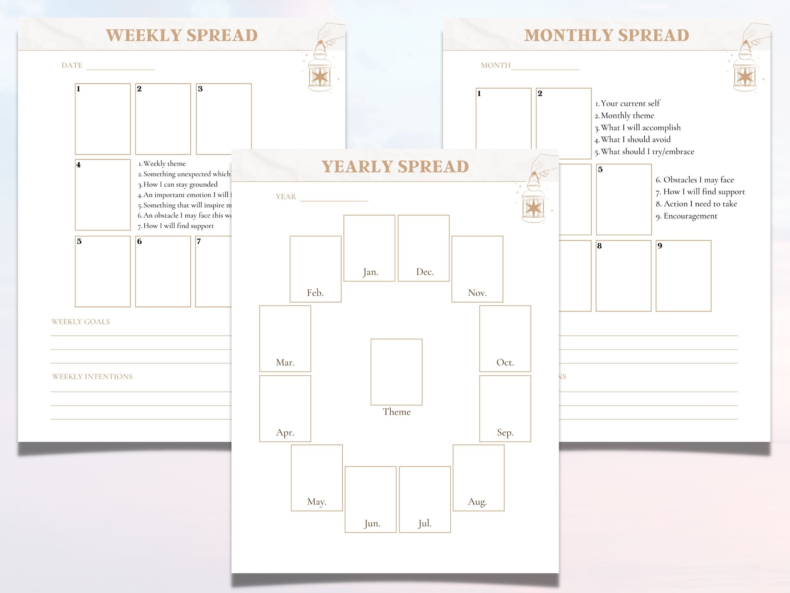 Tarot Journal Printable Tarot Reading Tarot Spread Pages - Etsy