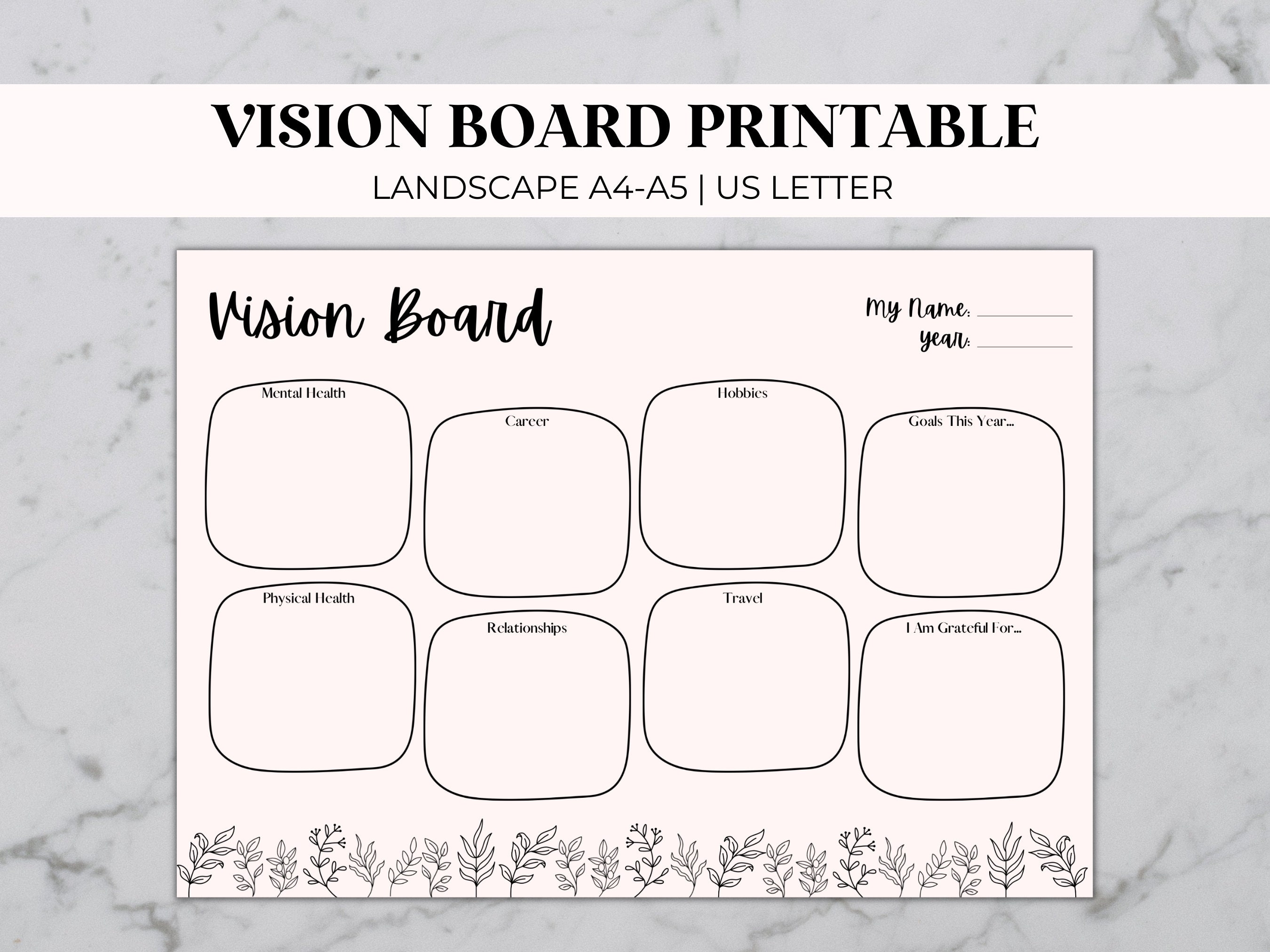 Vision Board Printable Black Women, Vision Board Pictures Kit