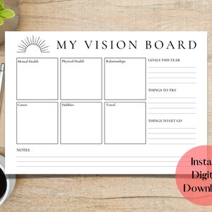 Vision Board Printables Law of Attraction Kit - Etsy