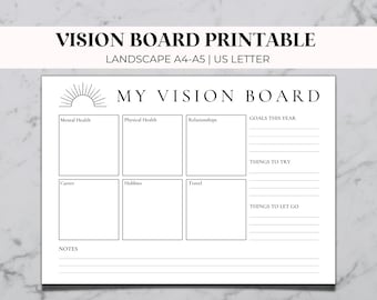 Vision Board Printables - Etsy