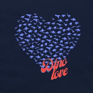Dino Love T-Shirt, Dinosaur Shirt