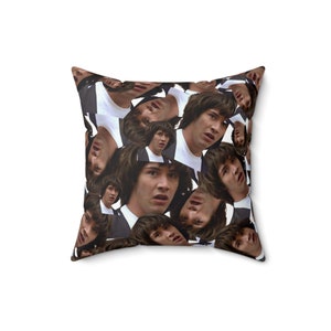 Keanu Reeves Pillow, Bill & Ted Pillow, Keanu Throw Pillow Square Pillow