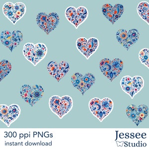 Heart Clipart, Flower Clipart, Clipart, Valentine Clipart, Heart PNG, Heart Clip Art, Stickers, Junk Journal, Digital Stickers, Clip Art