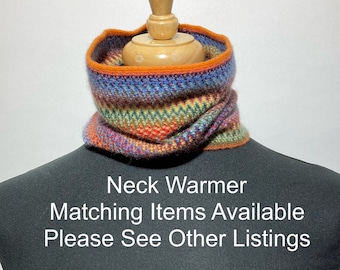 Calentador de cuello de lana de cordero y angora (grosor fino) - Diseñado y fabricado en Escocia