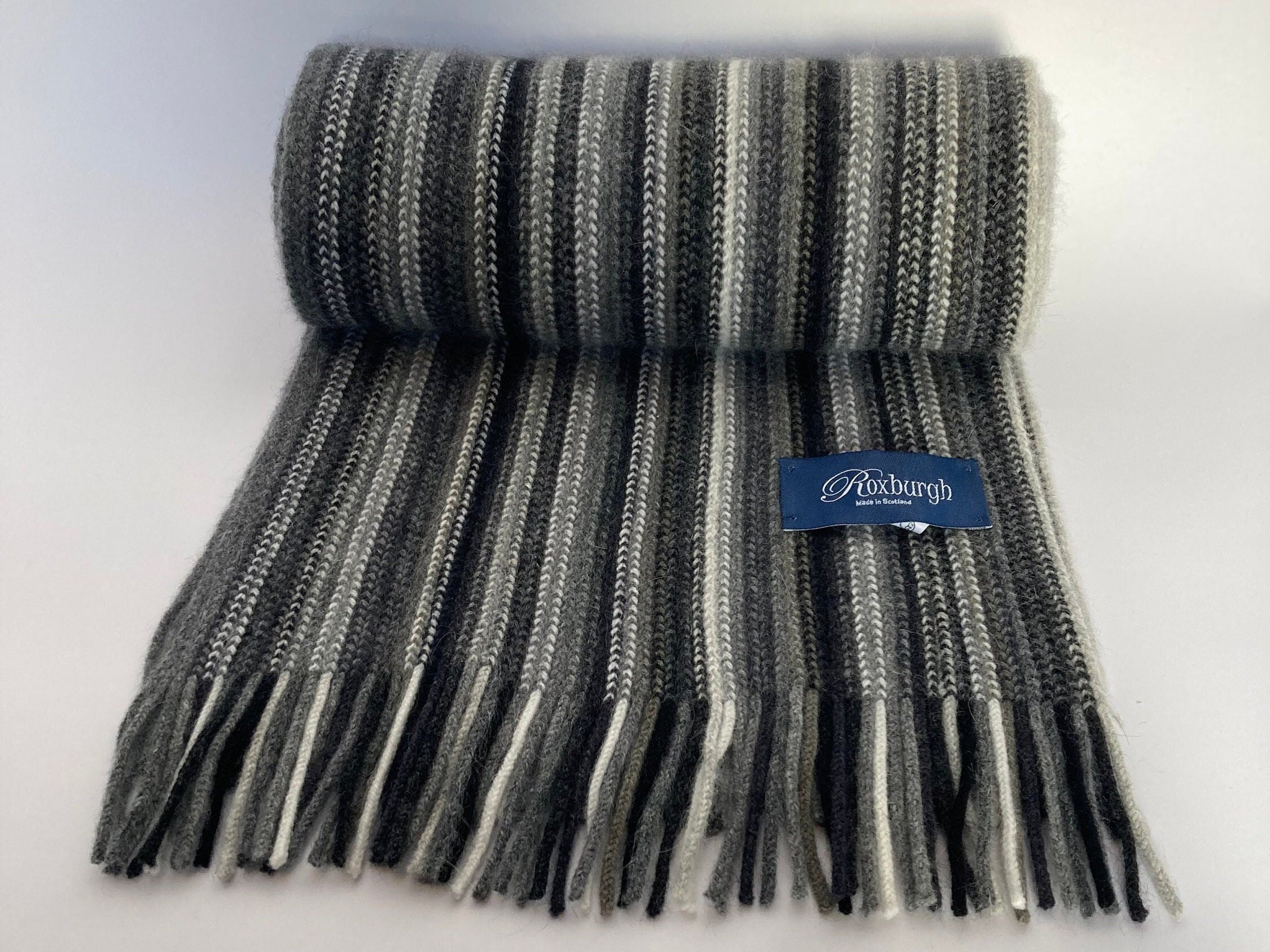 [NOTHING WRITTEN] CLASSIC LAMBSWOOL ANGORA スカーフ★24AW★ Lambswool & Angora Warp Knitted Scarf in Classic Multi