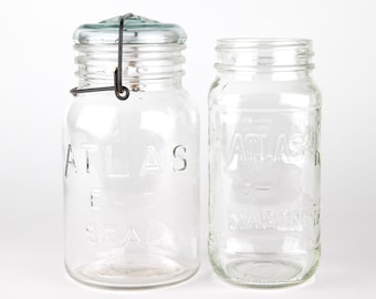 Vintage Atlas EZ Seal Mason Jar: Collectible Glass Storage Container