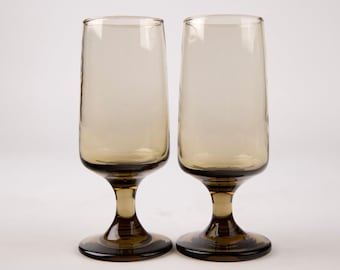 Vintage Libbey Tawny Parfait Glasses: Mid-Century Barware Set