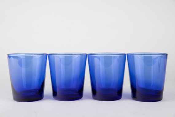 食器 Vintage Anchor Hocking Cobalt Blue set Vintage Anchor Hocking Cobalt Blue Drinking Glasses - MCM