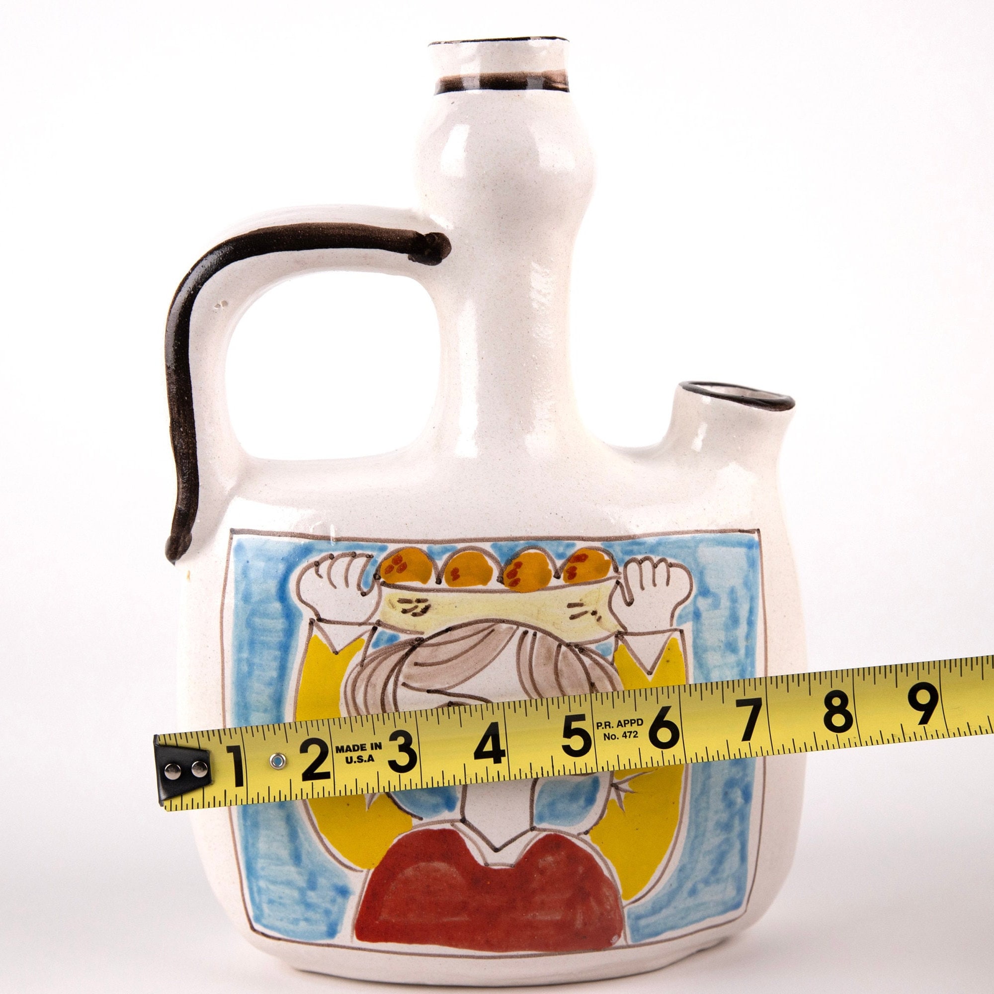 RARE - Midcentury Giovanni Desimone Pottery Hand Painted