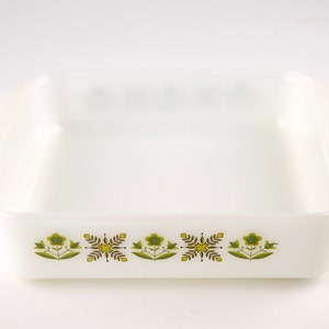 Vintage Anchor Hocking Fire King Meadow Green Milk Glass Casserole Dish // Collectible Cookware // MCM Home // Boho Decor // Gift Idea