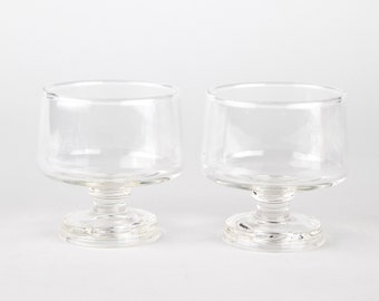 Vintage Cognac Nesting Glasses: Minimalist Barware Set