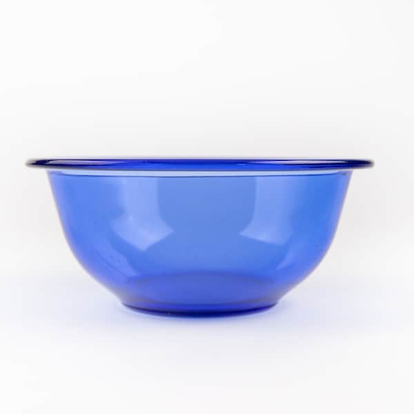 Vintage Pyrex Cobalt Blue Glass Nesting Mixing Bowl #322. 1 Quart 950 ml / Collectible Cookware / Housewarming Gift / Midcentury Home Decor