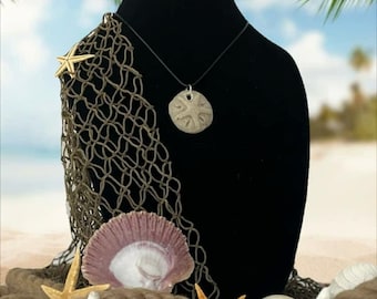 Sand Dollar - Handgefertigter nautischer Schmuck aus echtem Strandsand vom Florida