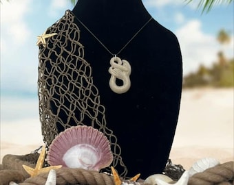 Handmade Florida Beach Sand Infinity Necklace - Nautical Jewelry