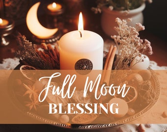 April Full Moon Blessing, Candle Burning Ritual, Good Luck, Prosperity - 2024 Energy Healing