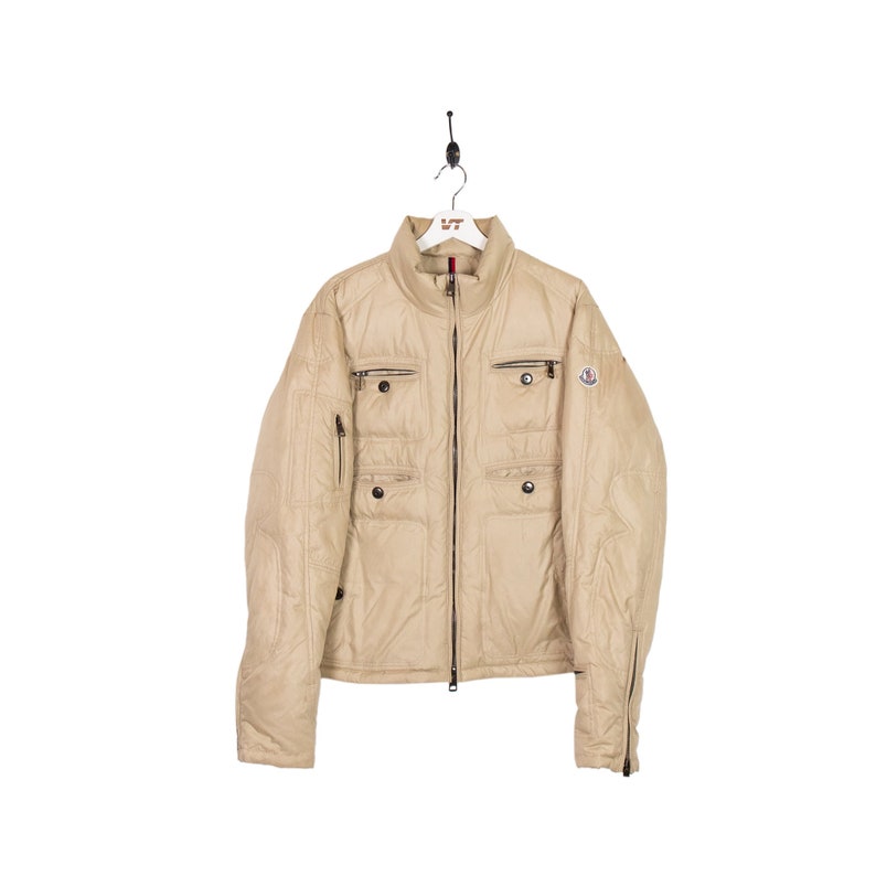 Military Style Moncler Cream Jacket Super beauty product restock New product!! quality top