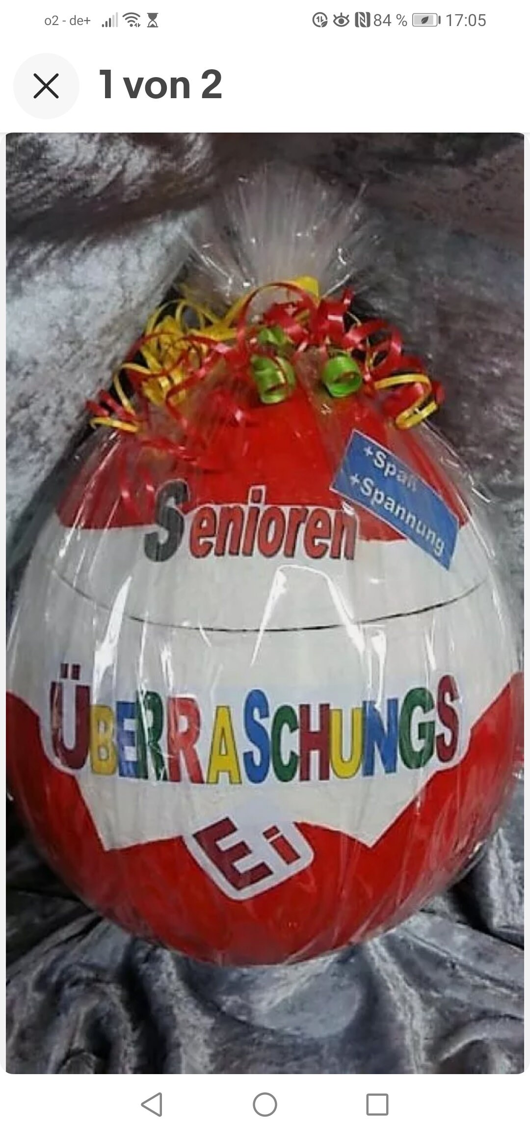 Senioren Überraschungsei XXL 30cm zum selberfüllen - Etsy.de